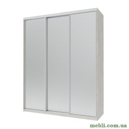 Шафа-купе трьохдверна Doros Сіті Лайт 180х60х225 Біле дерево/3 Дзеркала