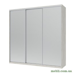 Шафа-купе трьохдверна Doros Сіті Лайт 225х60х225 Біле дерево/3 Дзеркала
