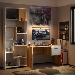 Офісний стіл Doros Т2 120х60х75 Дуб евок/Білий