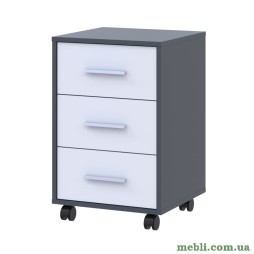 Тумба офісна Doros Т3 43х42х66,4 Графіт/Білий