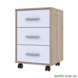 Тумба офісна Doros Т3 43х42х66,4 Дуб сонома/Білий