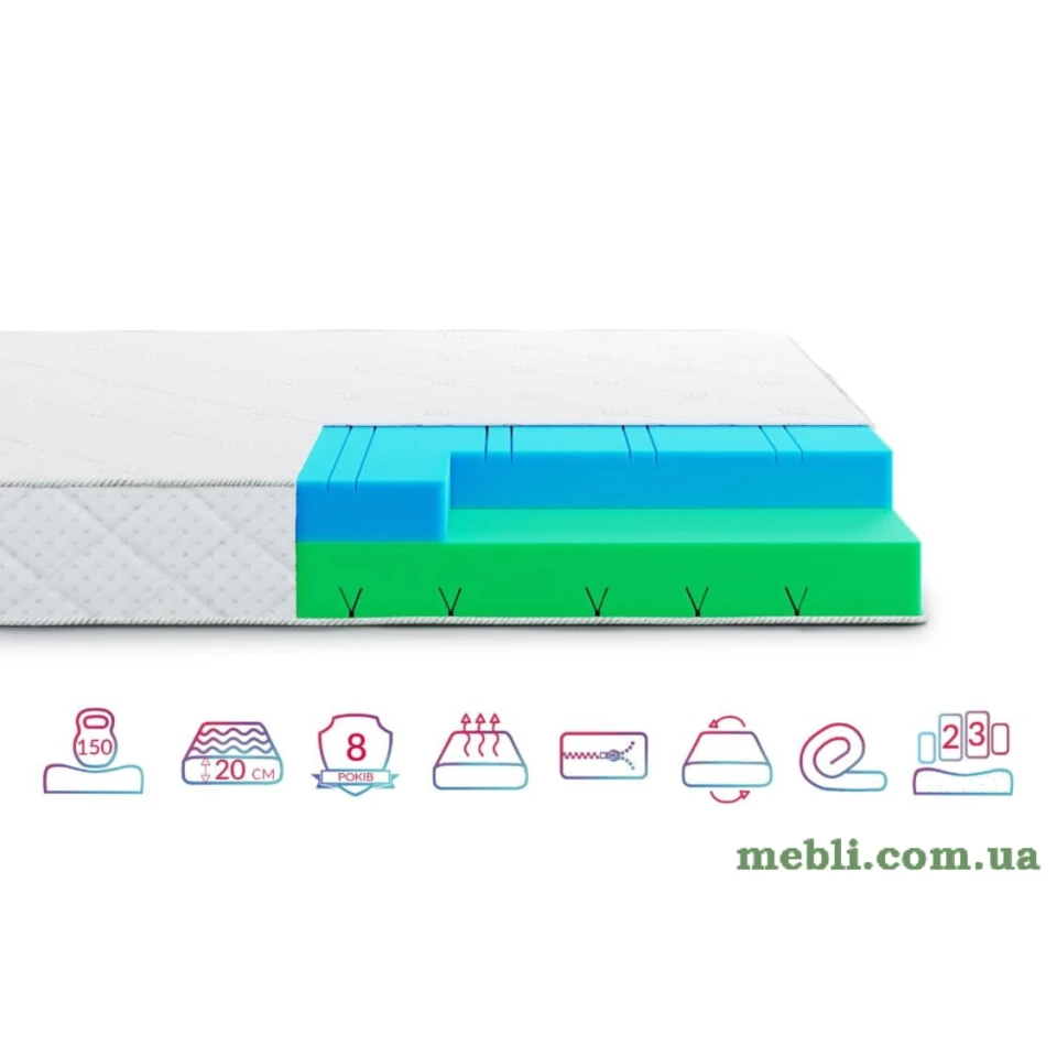 Матрац Highfoam Noble ArgenТum Moon нестандартний розмір грн/кв.м