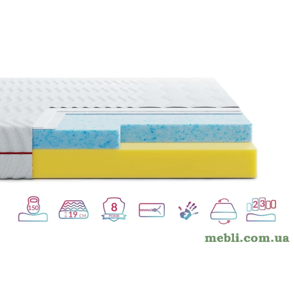 Матрац Highfoam Noble Aurum Space нестандартний розмір грн/кв.м