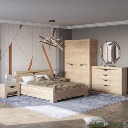 Спальня Еверест LiberТy Комплект №3 (5 елементів) дуб крафт золотий