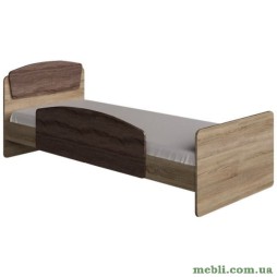 Ліжко односпальне з бортиком Еверест Асторія-2 80х190 сонома/трюфель