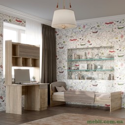 Спальня Дитяча Еверест Бриз Комплект 10 (модульна - 2 елементи) сонома/трюфель