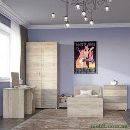 Спальня Дитяча Еверест Бриз Комплект 13 (модульна - 5 елементів) сонома/трюфель