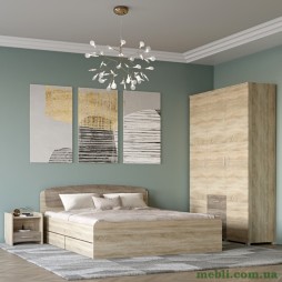 Спальня Еверест Бриз комплект 3 (модульна - 3 елементи) сонома/трюфель