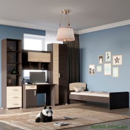 Спальня Дитяча Еверест Бриз Комплект 7 (модульна - 4 елементи) венге/дуб молочний