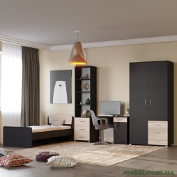 Спальня Дитяча Еверест Бриз Комплект 9 (модульна - 4 елементи) венге/дуб молочний