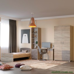 Спальня Дитяча Еверест Бриз Комплект 9 (модульна - 4 елементи) сонома/трюфель