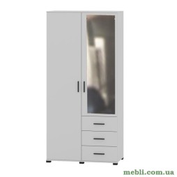 Шафа пряма з дзеркалом та ящиками Еверест Бриз ШП-4 німфея альба