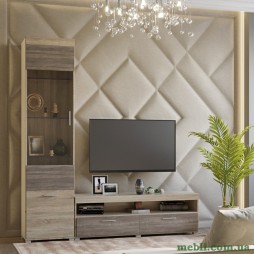 Вітальня Еверест Британія Комплект 5 (2 елементи) сонома/трюфель