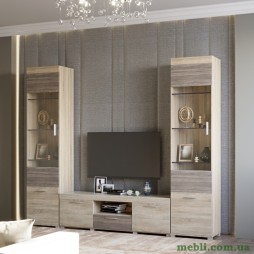 Вітальня Еверест Британія Комплект 7 (3 елементи) сонома/трюфель