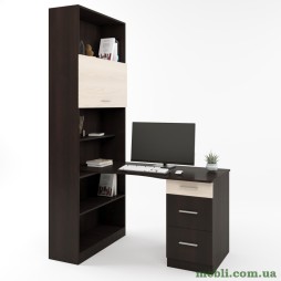 Комп'ютерний стіл з шафою Еверест Гранд венге/дуб молочний