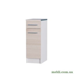 Кухонний модуль нижній з шухлядою Еверест Еко 300 (зі стільницею) ясень шимо світлий+білий 30х46х82