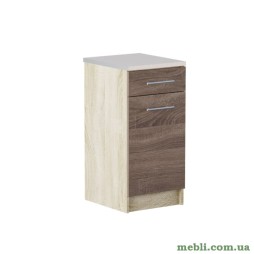 Кухонний модуль нижній з шухлядою Еверест Еко 400 дуб сонома+трюфель (зі стільницею) 40х46х82