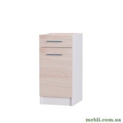 Кухонний модуль нижній з шухлядою Еверест Еко 400 ясень шимо світлий+білий (без стільниці) 40х46х82