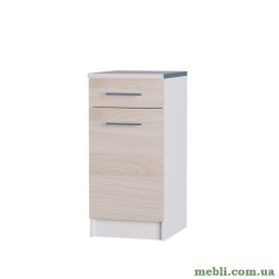 Кухонний модуль нижній з шухлядою Еверест Еко 400 ясень шимо світлий+білий (зі стільницею) 40х46х82