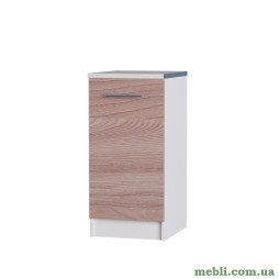 Кухонний модуль нижній Еверест Еко 400 ясень шимо темний+білий (зі стільницею) 40х46х82