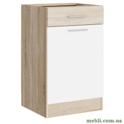 Кухонний модуль нижній з шухлядою Еверест Еко 500 дуб сонома/німфея альба 50х46х82