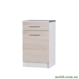 Кухонний модуль нижній з шухлядою Еверест Еко 500 ясень шимо світлий+білий (зі стільницею) 50х46х82