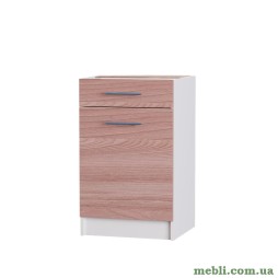 Кухонний модуль нижній з шухлядою Еверест Еко 500 ясень шимо темний+білий (без стільниці) 50х46х82