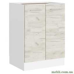 Кухонний модуль нижній Еверест Еко 600 дуб крафт білий/білий 60х46х82