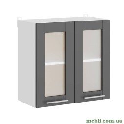 Кухонний модуль вітрина Еверест Еко 600 дуб крафт білий/графіт 60х30х58