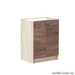 Кухонний модуль нижній Еверест Еко 600 дуб сонома+трюфель (без стільниці) 60х46х82