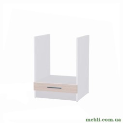 Кухонний модуль під духовку Еверест Еко 600 ясень шимо світлий+білий (без стільниці) 60х46х82