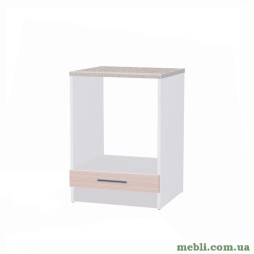 Кухонний модуль під духовку Еверест Еко 600 ясень шимо світлий+білий (зі стільницею) 60х60х85