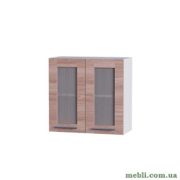 Кухонний модуль вітрина Еверест Еко 600 ясень шимо темний+білий 60х30х58