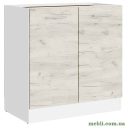 Кухонний модуль нижній Еверест Еко 800 дуб крафт білий/білий 80х46х82