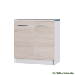 Кухонний модуль нижній Еверест Еко 800 ясень шимо світлий+білий (зі стільницею) 80х46х82