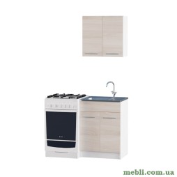 Кухня модульна Еверест Еко набір №1 ясень шимо світлий+білий 0,6 м