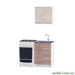 Кухня модульна Еверест Еко набір №1 ясень шимо темний+шимо світлий 0,6 м