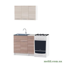 Кухня модульна Еверест Еко набір №2 ясень шимо темний+шимо світлий 0,9 м