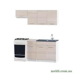 Кухня модульна Еверест Еко набір №3 ясень шимо світлий+білий 1,7 м