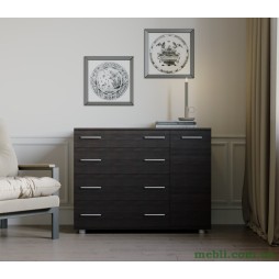 Комод для спальні Еверест з 4-ма ящиками К-3 (телескопи) 100х38х73 венге темний