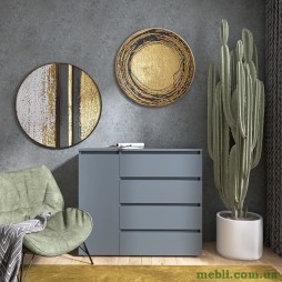 Комод Еверест КЛ-3 Лайт (телескопічні) 105х38х93 Графіт