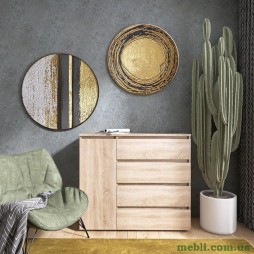 Комод Еверест КЛ-3 Лайт (телескопічні) 105х38х93 Дуб сонома