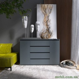 Комод Еверест КЛ-4 Лайт (телескопічні) 140х38х93 Графіт