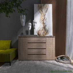 Комод Еверест КЛ-4 Лайт (телескопічні) 140х38х93 Дуб сонома