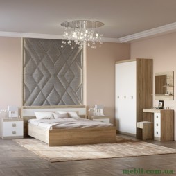 Спальня Соната Еверест Комплект 12 (модульна - 5 елементів) дуб сонома/білий