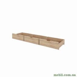Ящики висувні 3 штуки для ліжка Еверест Комфорт 3 61х55х21 Дуб сонома