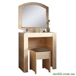 Туалетний столик Еверест Ліберті/Пуф дуб крафт золотий