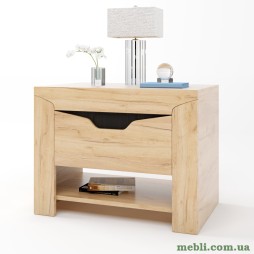 Тумба біля ліжка Еверест Ліберті 60х38х45.5 дуб крафт золотий