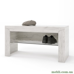 Тумба для взуття Еверест Ліберті 90х38х46 дуб крафт білий