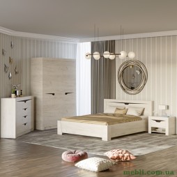 Спальня Еверест Ліберті Комплект 5 (модульна - 4 елементи) дуб крафт білий